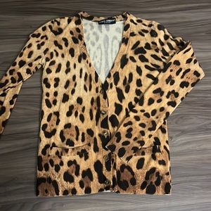 Leopard print cardigan